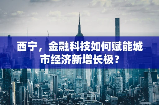 西宁，金融科技如何赋能城市经济新增长极？