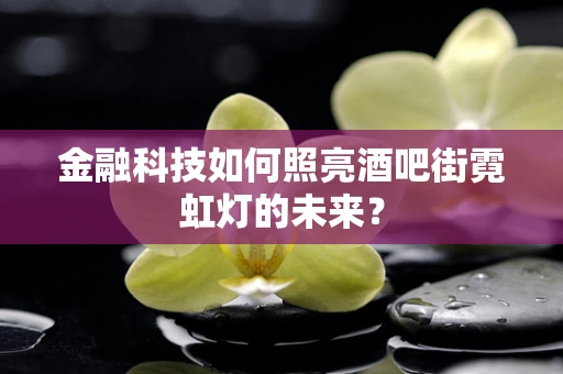 金融科技如何照亮酒吧街霓虹灯的未来？