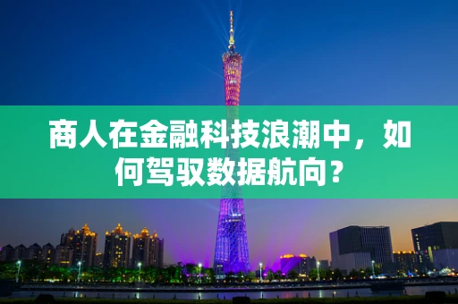 商人在金融科技浪潮中，如何驾驭数据航向？