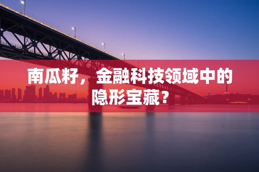 南瓜籽，金融科技领域中的隐形宝藏？