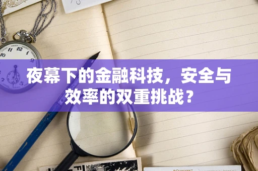 夜幕下的金融科技，安全与效率的双重挑战？