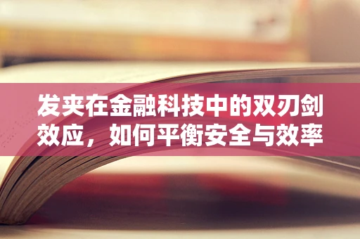 发夹在金融科技中的双刃剑效应，如何平衡安全与效率？