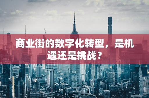 商业街的数字化转型，是机遇还是挑战？