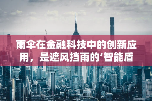 雨伞在金融科技中的创新应用，是遮风挡雨的‘智能盾’还是‘数据伞’？