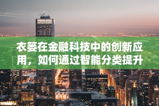 衣篓在金融科技中的创新应用，如何通过智能分类提升个人财务管理？