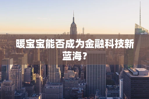 暖宝宝能否成为金融科技新蓝海？