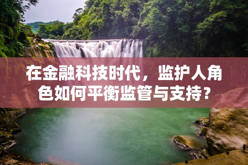 在金融科技时代，监护人角色如何平衡监管与支持？