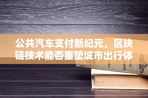 公共汽车支付新纪元，区块链技术能否重塑城市出行体验？